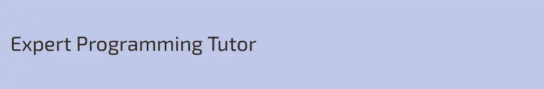 Expert Programming Tutor